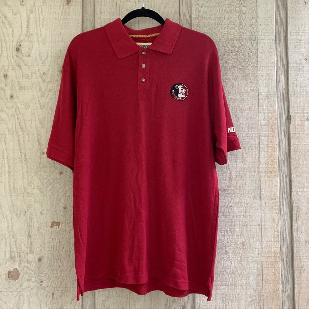 New Garnet Florida State Embroidered Polo Shirt  | Size L